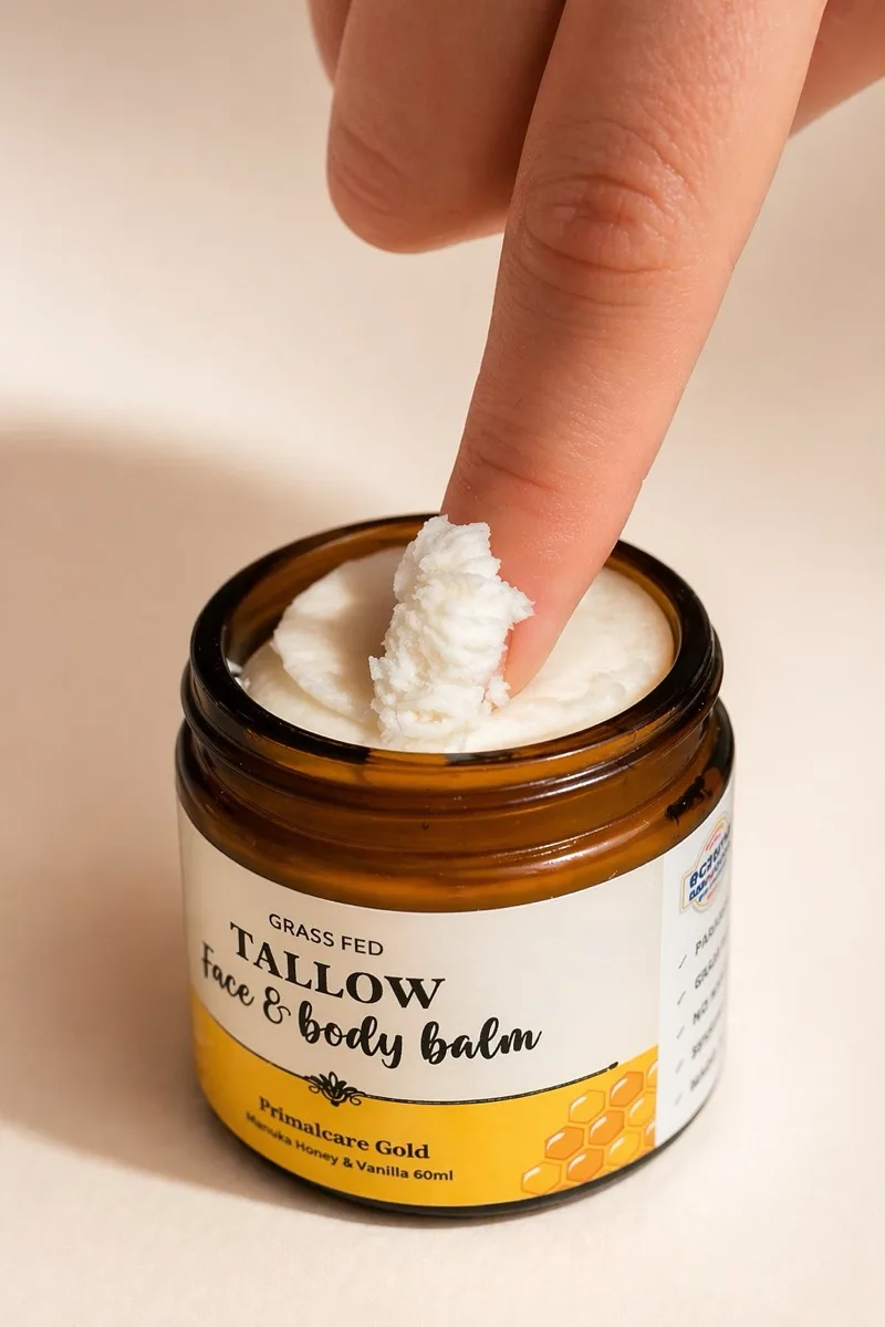 honey tallow balm application