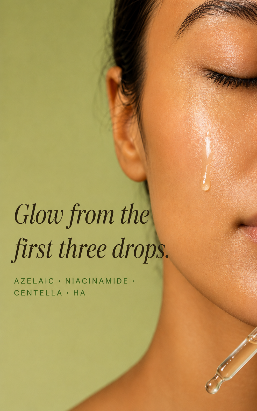 Reviana Serum applied
