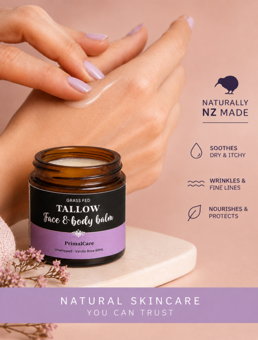 Unwhipped tallow balm — Vanilla Rose 60ml